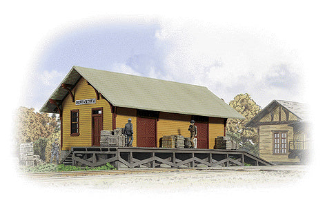 Golden Valley Freight House -- Kit - 8-3/8 x 3-3/8 x 3-1/4" 20.9 x 8.4 x 8.1cm