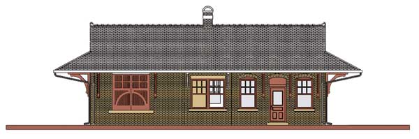 Pennsylvania System Brick Combination Station -- Kit - 12-5/8 x 6 x 3-15/16" 32 x 15 x 10cm