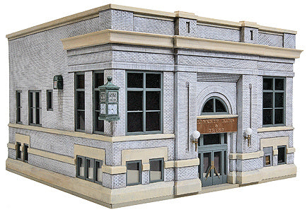 Walthers Cornerstone Liberty Bank & Trust -- Kit - 6-9/16 x 7-11/16 x 5" 24.3 x 19.5 x 12.7cm - 933-3772