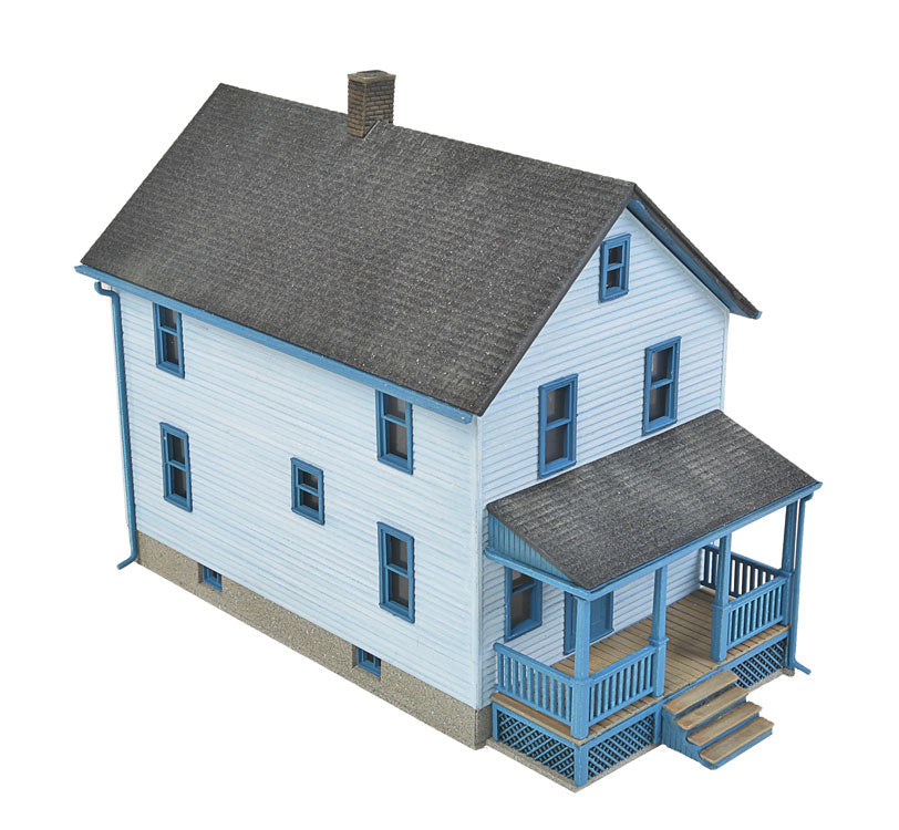 Two-Story Frame House -- Kit - 5 x 2-1/2 x 4-1/16" 12.7 x 6.3 x 10.3cm