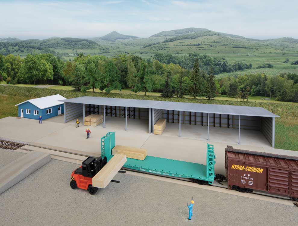 Walthers Cornerstone Modern Lumber Transload -- Kit