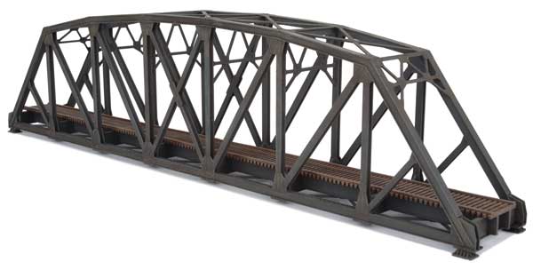 Walthers Cornerstone Single-Track Arched Pratt Truss Bridge -- Kit - 14-3/32 x 2 x 3-1/2" 35.7 x 5 x 8.8cm - 933-3870