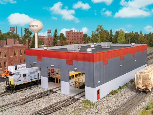Walthers Cornerstone #3908 HO Modern Diesel Shop -- Kit