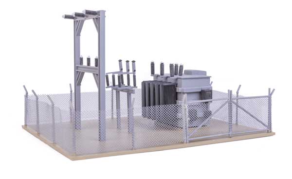 Walthers Cornerstone HO Transformer Factory -- Kit