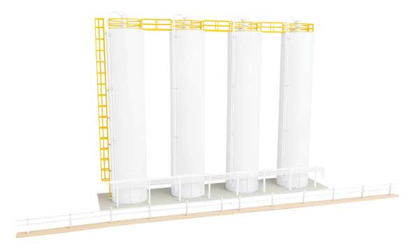 Walthers Cornerstone HO Plastic Pellet Plant -- Kit