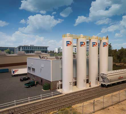 Walthers Cornerstone HO Plastic Pellet Plant -- Kit