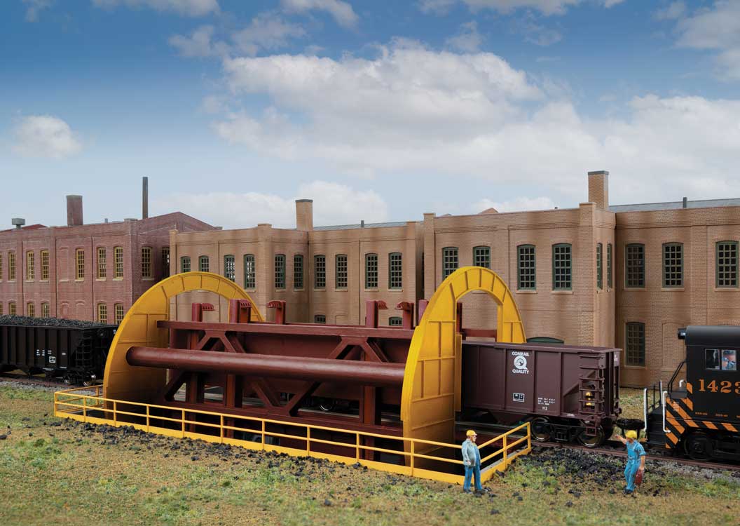 Walthers Cornerstone Rotary Dumper -- Kit - 10 x 6-1/8 x 3-1/4" 25.4 x 15.5 x 8.2cm; Pit Depth - 2-3/8" 6cm - 933-4170