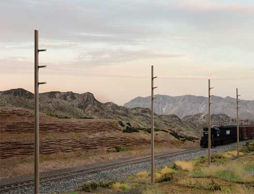 Walthers Cornerstone Intermediate Height Utility Poles (Wood) pkg(12) -- Kit - 45 scale feet tall - 933-4173