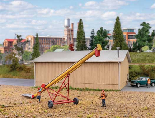 Walthers Cornerstone HO Utility Auger - Transload Facility -- Kit