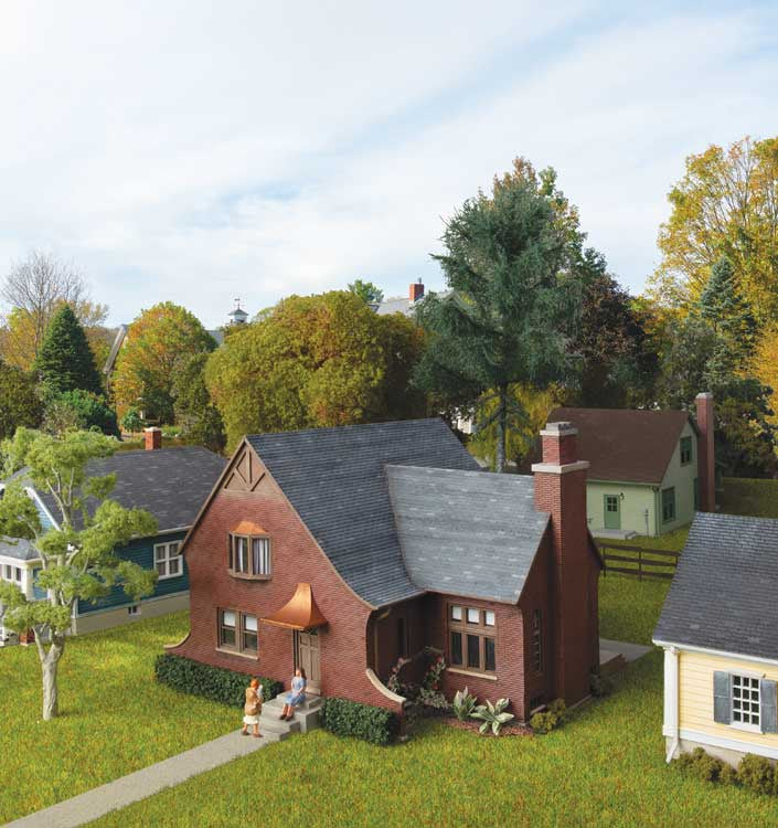 Walthers Cornerstone HO Tudor House -- Kit