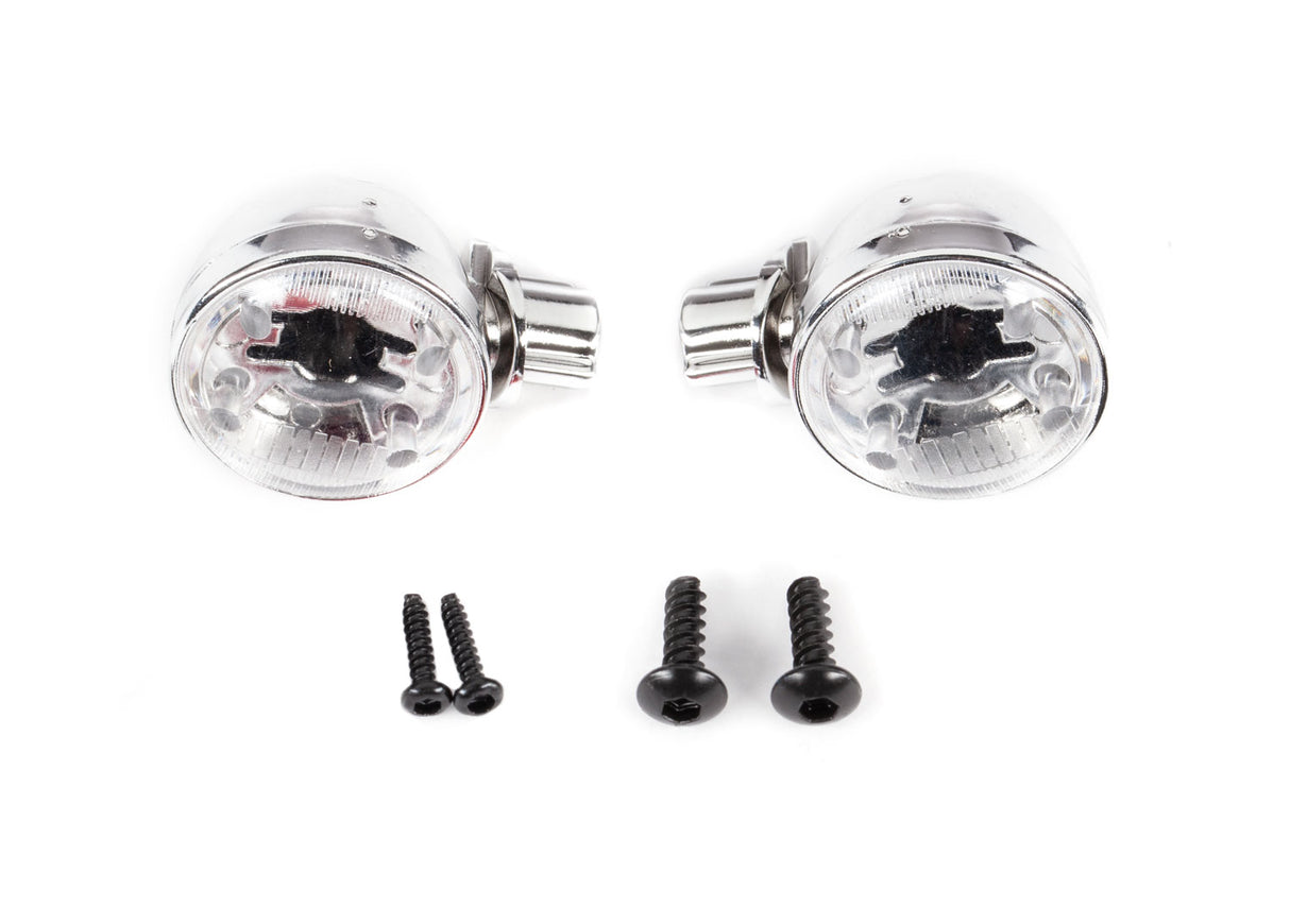 Traxxas 9334 Headlight housings (left & right)/ headlight lens (2)/ 2.6x8 BCS (2)/ 1.6x7 BCS (self-tapping) (2) (fits #9333 or 9335 Body) - TRA9334