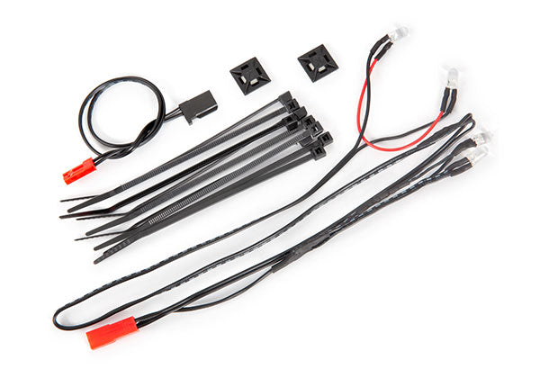 Traxxas 9385 LED light harness/ power harness/ zip ties (9)/ Mounts (2) (fits #9333 or 9335 Body) - TRA9385