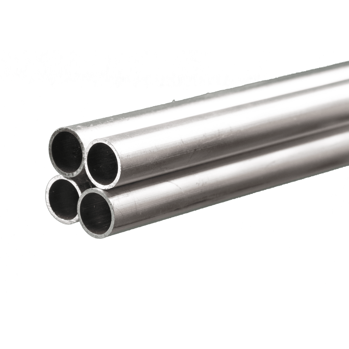 .016" Thick Round Aluminum Tube - Measures 36" Long -- 3/8" Diameter