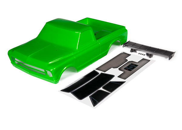 Traxxas 9411G Body, Chevrolet C10 (green) (includes wing & decals) (requires #9415 series Body accessories to Complete Body) - TRA9411G