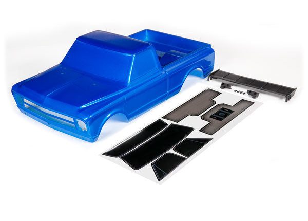 Traxxas 9411X Body, Chevrolet C10, - Blue (painted) (includes wing & decals) (requires #9415 series Body accessories to Complete Body) - TRA9411X