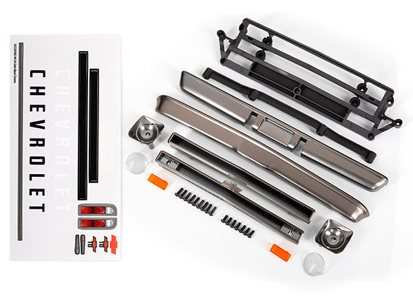 Traxxas 9415A Body accessories, Chevrolet C10, satin black chrome (includes grille (upper & Lower), headlight housings (left & right), bumpers (Front & Rear), Mounting retainers and Hardware) - TRA9415A