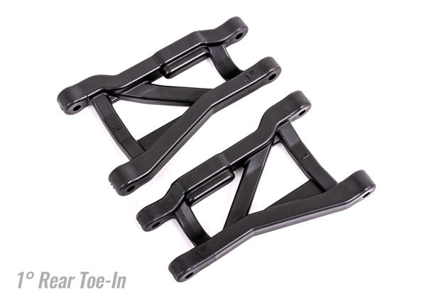Traxxas 9431 Suspension Arms, black, Rear (left & right), heavy duty, 1° toe angle (2) - TRA9431