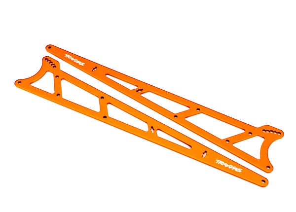 Traxxas 9462A Side Plates, Wheelie bar, orange (aluminum) (2) - TRA9462A
