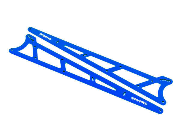 Traxxas 9462X Side Plates, Wheelie bar, - Blue (aluminum) (2) - TRA9462X