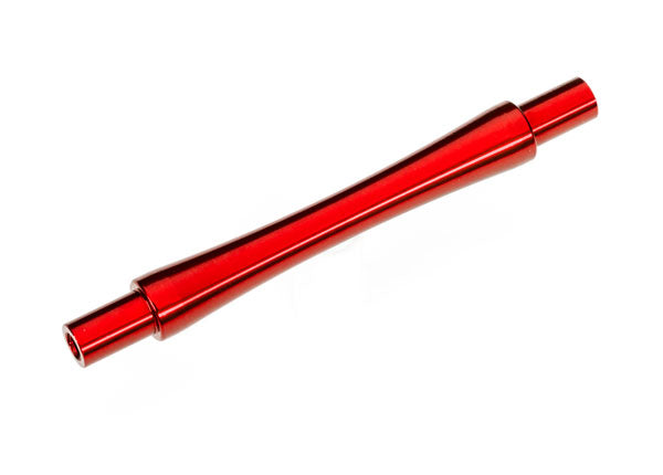 Traxxas 9463R Axle, Wheelie bar, 6061-T6 aluminum (red-anodized) (1)/ 3x12 BCS (with threadlock) (2) - TRA9463R