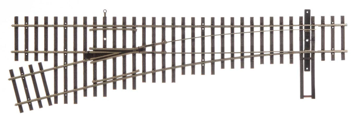 WalthersTrack HO Code 70 Nickel Silver DCC Friendly Number 4 Turnout -- Left Hand