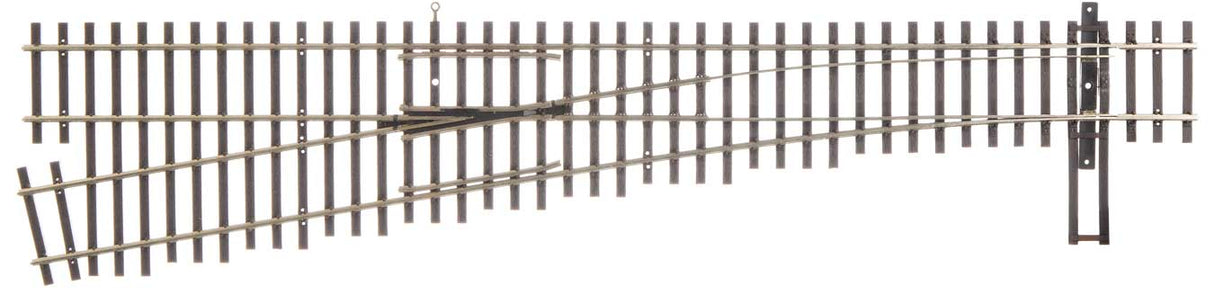 WalthersTrack HO Code 70 Nickel Silver DCC Friendly Number 6 Turnout -- Left Hand