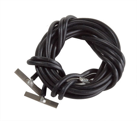 WalthersTrack HO Code 70 Nickel Silver Terminal Joiners pkg(2) -- Includes Black 22-Gauge Wire