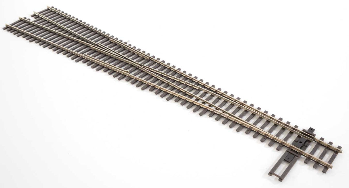 WalthersTrack HO Code 83 Nickel Silver DCC-Friendly #8 Turnout -- Left Hand - 948-83019