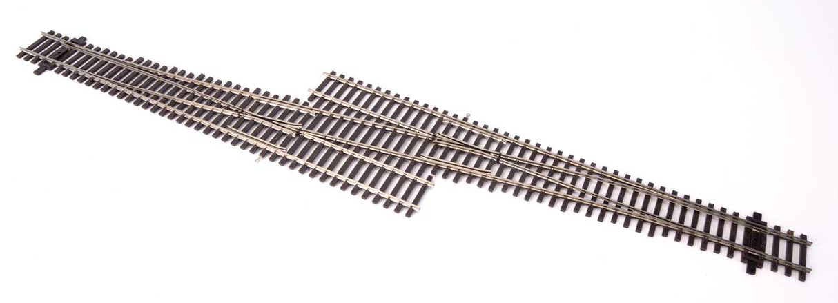 WalthersTrack HO Code 83 Nickel Silver DCC Friendly Number 6 Single Crossover Turnout -- Left Hand - 948-83075