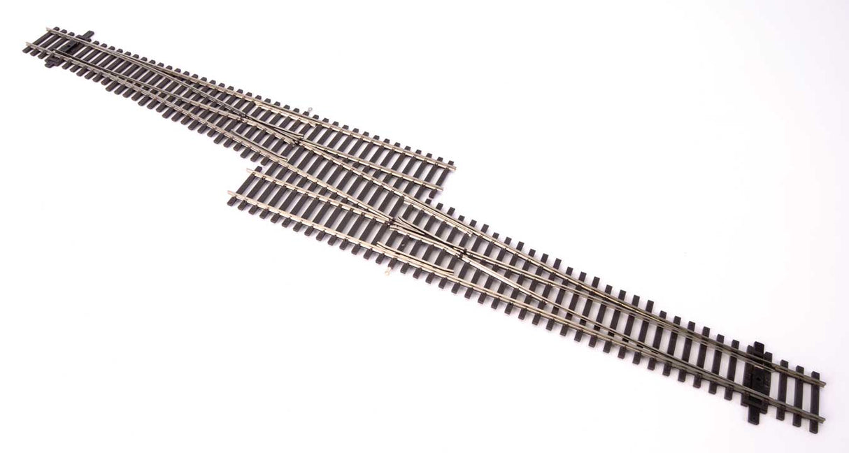 WalthersTrack HO Code 83 Nickel Silver DCC Friendly Number 6 Single Crossover Turnout -- Right Hand - 948-83076