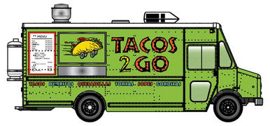 Walthers SceneMaster Morgan Olson(R) Route Star Van -- Tacos 2 Go Food Truck