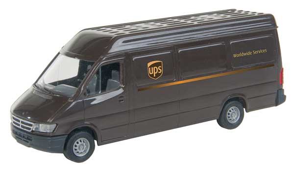 Walthers SceneMaster UPS(R) Delivery Van -- Modern Shield Logo - 949-12200