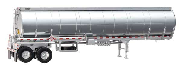 Walthers SceneMaster HO Petroleum Tank Trailer - Assembled -- Painted, Unlettered