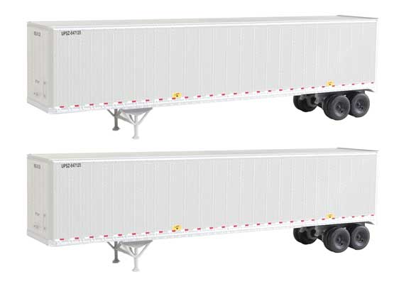 48' Stoughton Trailer 2-Pack - Assembled -- United Parcel Service UPSZ (gray)