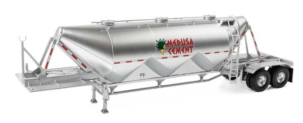 Walthers SceneMaster HO Dry Bulk Semi Trailer - Assembled - Transload Facility -- Medusa Cement