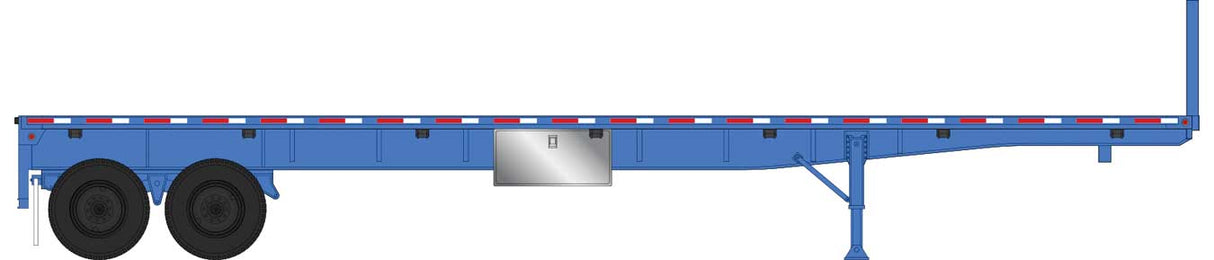 40' Flatbed Trailer - Ready to Run - 2-Pack -- Blue