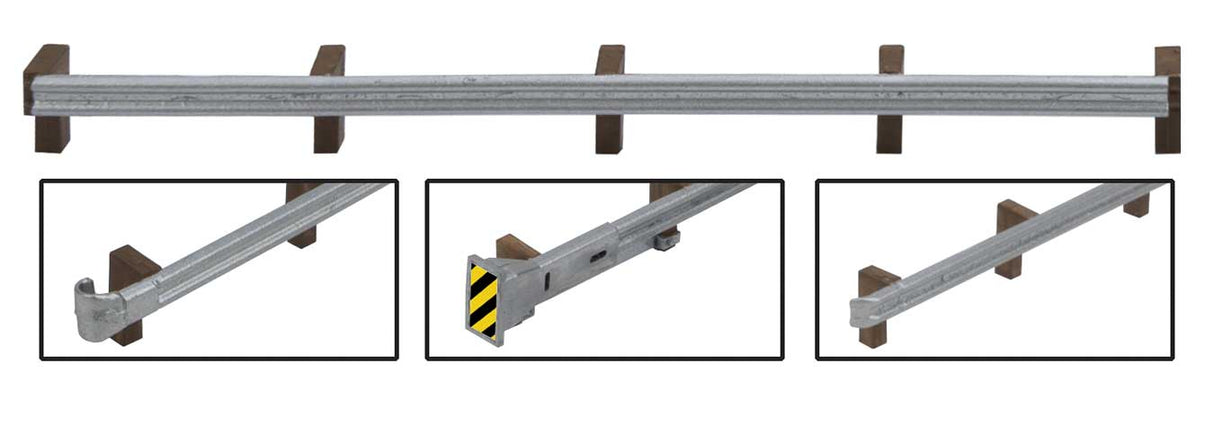 Walthers SceneMaster HO Roadway Guardrails -- Kit - 200 Scale Feet