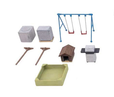 Walthers SceneMaster Backyard Detail Set -- Kit