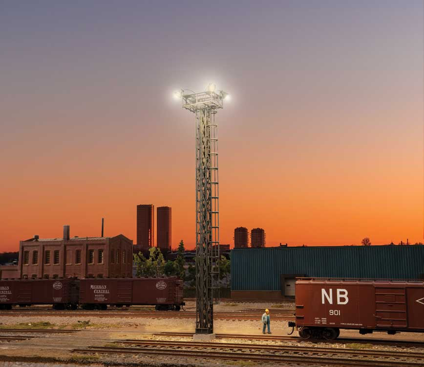Walthers SceneMaster HO Lighted Yard Light - Kit