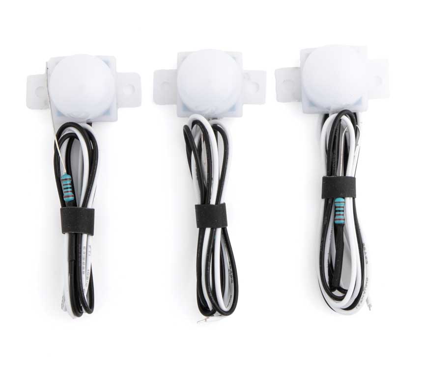 Walthers SceneMaster LED Dome Building Light 3-Pack -- Natural White