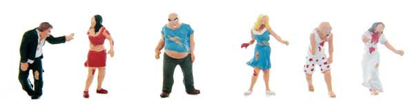 Walthers SceneMaster HO ZOMBIES 6/PK - 949-6080