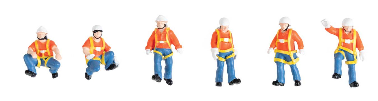 Walthers SceneMaster 6201 HO Trackside Workers - Transload Facility -- 6-Pack
