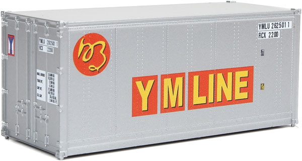 Walthers SceneMaster 20' Smooth-Side Container - Ready to Run -- YM Line - 949-8667