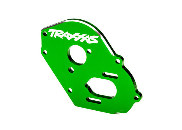 Traxxas 9490G Plate, Motor, 6061-T6 aluminum (green-anodized) (4mm thick)/ 3x10mm CS with split and flat washer (2) - TRA9490G