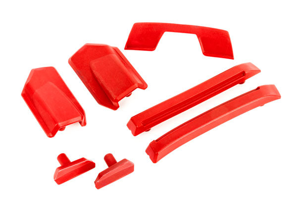 Traxxas 9510R Body reinforcement set, - Red/ Skid Pads (roof) (fits #9511 Body) - TRA9510R