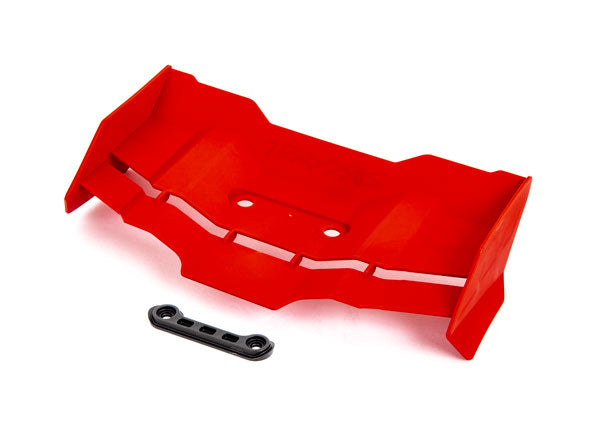 Traxxas 9517R Wing/ wing washer (red)/ 4x12mm FCS (2) - TRA9517R
