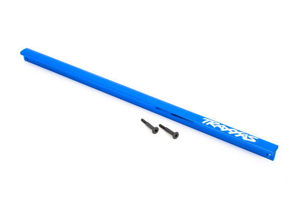 Traxxas 9523X Chassis Brace (T-Bar), 6061-T6 aluminum (blue-anodized)/ 3x16 SS (2) - TRA9523X