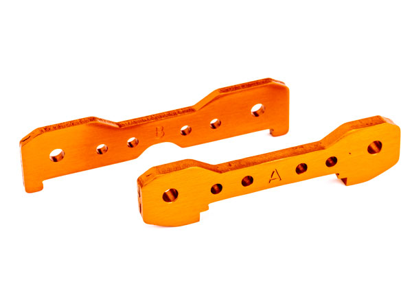 Traxxas 9527T Tie bars, Front, 6061-T6 aluminum (orange-anodized)