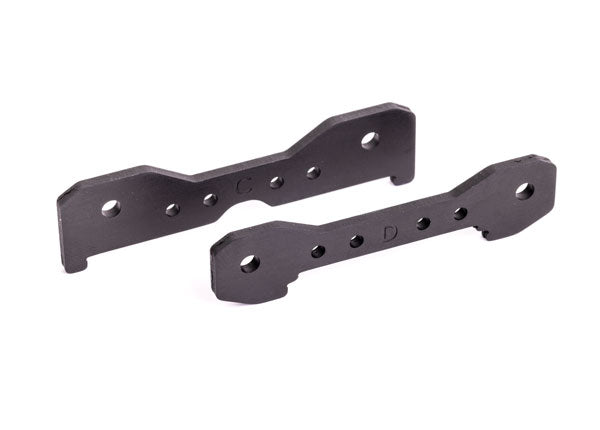 Traxxas 9528A Tie bars, Rear, 6061-T6 aluminum (dark titanium-anodized)