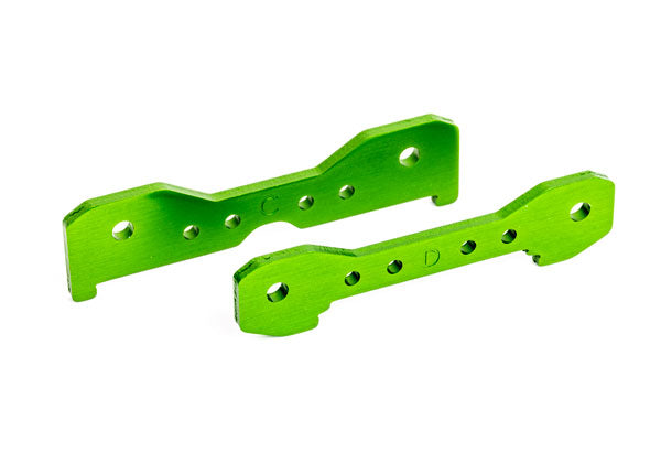 Traxxas 9528G Tie bars, Rear, 6061-T6 aluminum (green-anodized)